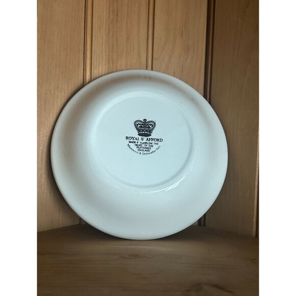 Vintage Royal Stafford Coupe Cereal Bird Baltimore Oriole Bowl England Decoupage - Picture 2 of 2